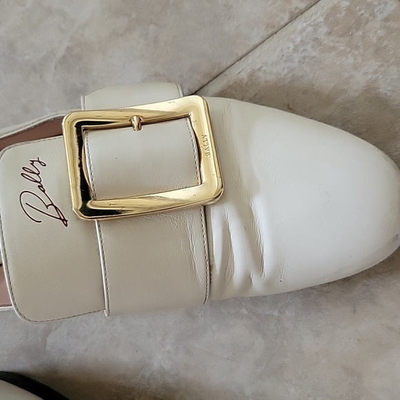 Made in Italy BallyJanelle Square Buckle Loafers size 38 - Picture 8 of 15